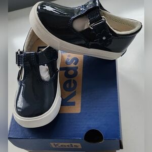 New Keds Navy Blue Patent Leather Baby Shoes